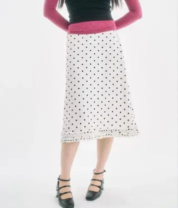 fekete 도트 스커트