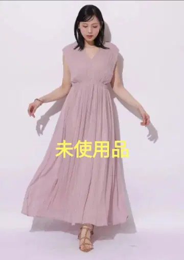 플리츠 양류 원피스 S 사이즈 핑크 마이 스트라다 Mystrada 새상품