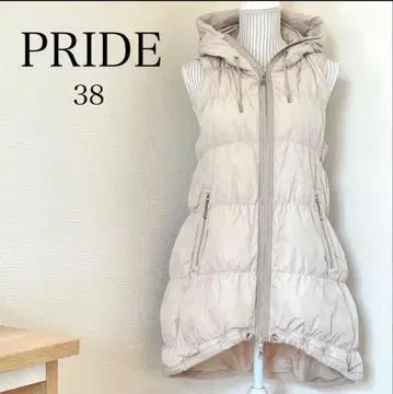 PRIDE 후드 부착 다운 베스트 38