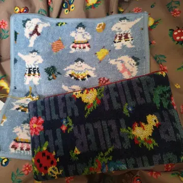 새상품 B급 페이러 하이디 가로 파우치 하케요이 손수건