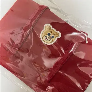 [페이러] 올드 테디걸 와펜 토트백 (와인)