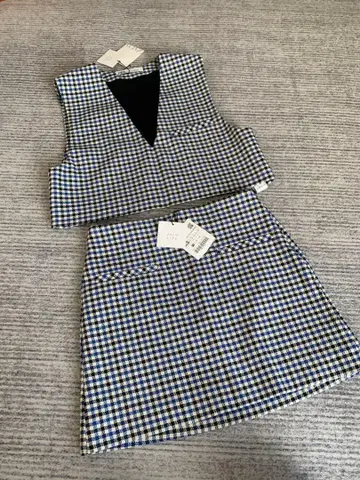 택 포함 새상품 ZARA 셋업 체크