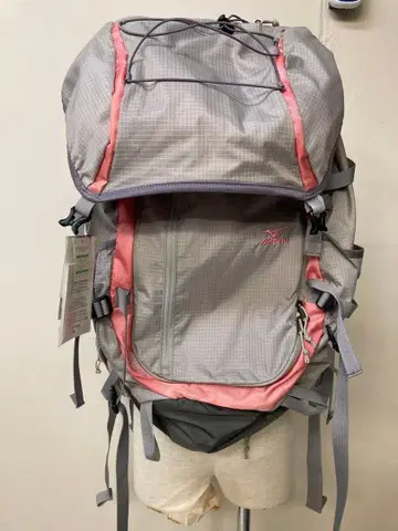 미즈노 백팩 그레이 핑크