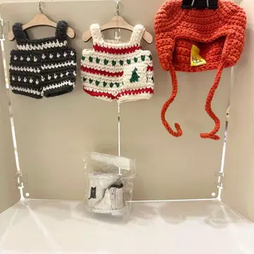 just Dutch 미피용 크리스마스 디자인 옷 갈아입기 의류 3세트