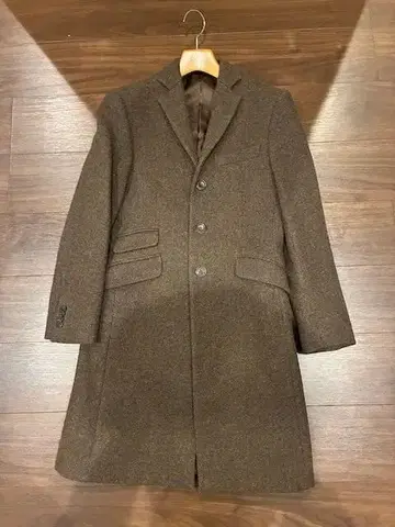 James Anderson 해리스 트위드 체스터 코트 S 사이즈