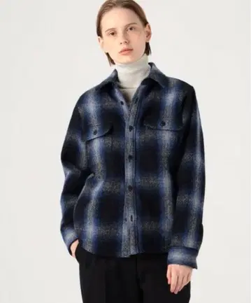 [새상품 미사용 택 포함] 옴브레 체크 CPO 셔츠