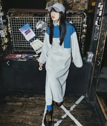 niko and MODE NORM CORE 플리스 지퍼 맥시 원피스