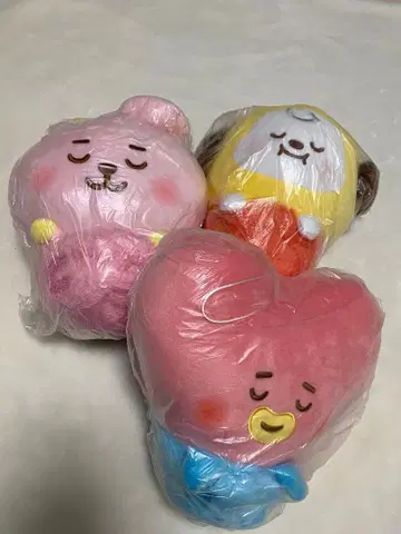 BT21 큰 봉제 인형 COOKY&CHIMMY&TATA