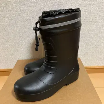 블랙 롱 부츠 방수 밴딩