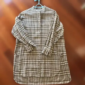 23구 체크 무늬 긴팔 셔츠 38