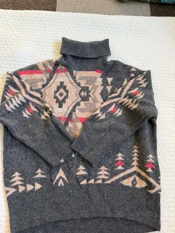 Pendleton 아가일 무늬 니트 펜들턴 터틀넥