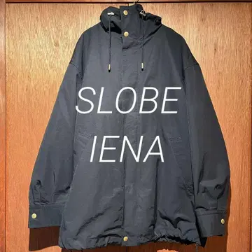 웨더 후디 블루종 네이비 SLOBE IENA 마운틴 후드티