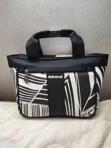 어드미럴 골프 라운드 백 지오메트릭 패턴 블랙