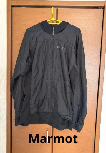 마모트 나일론 자켓 후드 부착 블랙 구제 의류