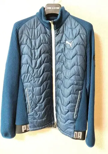 PUMA 남성용 자켓 M 다크 블루 퀼팅