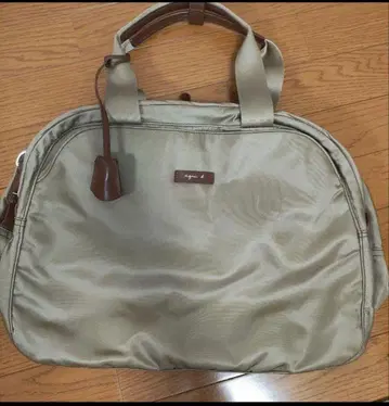 agnes b. VOYAGE 2way 보스턴 백 베이지