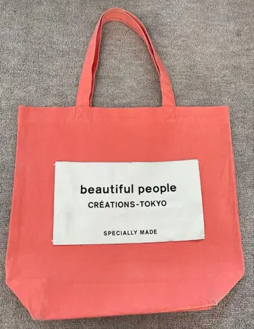 beautiful people 토트백 코랄 핑크