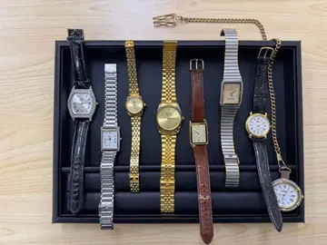 남성용, 여성용 손목시계 7개 세트 + 회중시계