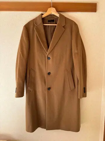 [새상품급] UNIQLO 브라운 울 캐시미어 체스터 코트