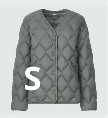 유니클로 울트라 라이트 다운 릴랙스 자켓 올리브 S 사이즈