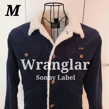 Wrangler 보아 자켓 Sonny Label 별주 코듀로이 네이비 M