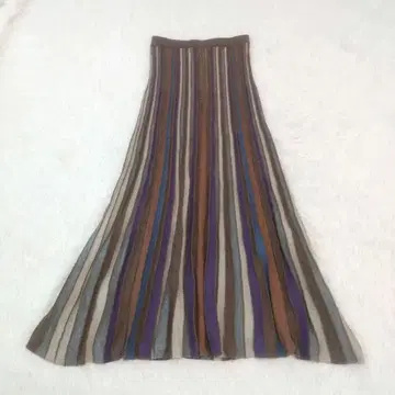 THE Dallas 더블린 니트 스커트 플리츠 멀티 컬러 S