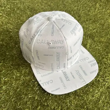 CALLAWAY 화이트 캡 로고 프린트