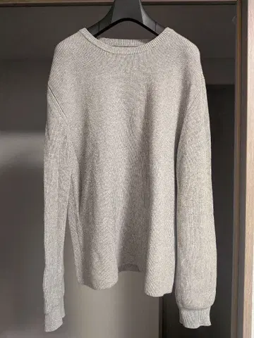 SATURDAYS 그레이 M 캐시미어 혼방 코튼 니트