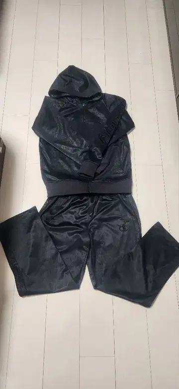 챔피온 엠보싱 애니멀 mix 패턴 셋업 L/지퍼 후드티 블랙!