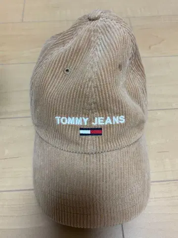TOMMY JEANS 코듀로이 캡 베이지