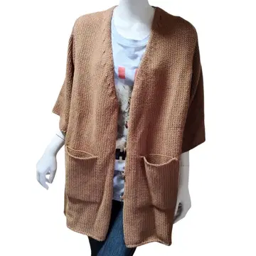 새상품 스테파넬 본체 가격 35000엔 루즈핏 가디건 브라운 계열