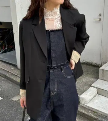 mystic 벨트 포함 테일러드 자켓