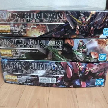 MG 블리츠 건담, 버스터 건담, 이지스 건담 미조립품