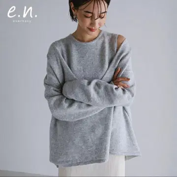 evernavy 에버네이비 슬리브리스 긴팔 니트 상의 세트