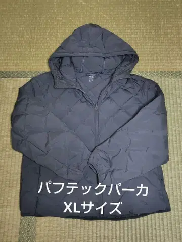 유니클로 퍼프 테크 후드티 퍼프 테크 후드티 자켓 XL 다크 그레이