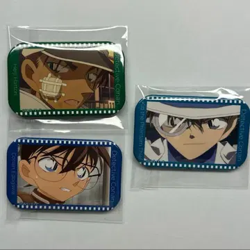 명탐정 코난 스퀘어 캔뱃지 컬렉션 괴도 키드 코난 세트