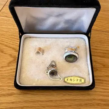 실버제 멕시코 조개 커프스 단추 세트