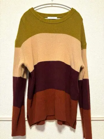 PUBLIC TOKYO 보더 니트 스웨터