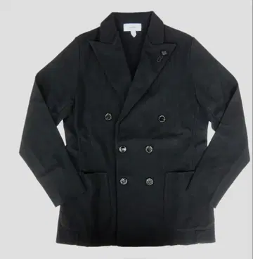 LARDINI 라르디니 남성용 더블 6B 니트 자켓 블랙 M 사이즈