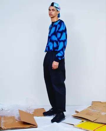 Flagstuff 니트 페이즐리 일본제