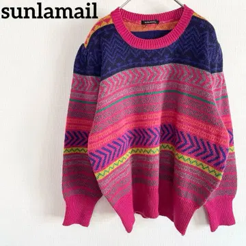 sunlamail 선라메일 화려한 빈티지 코디 가을/겨울 핑크 캐주얼