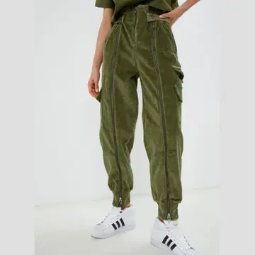 [ 새상품 ] adidas x IVY PARK 코듀로이 지퍼 카고 팬츠