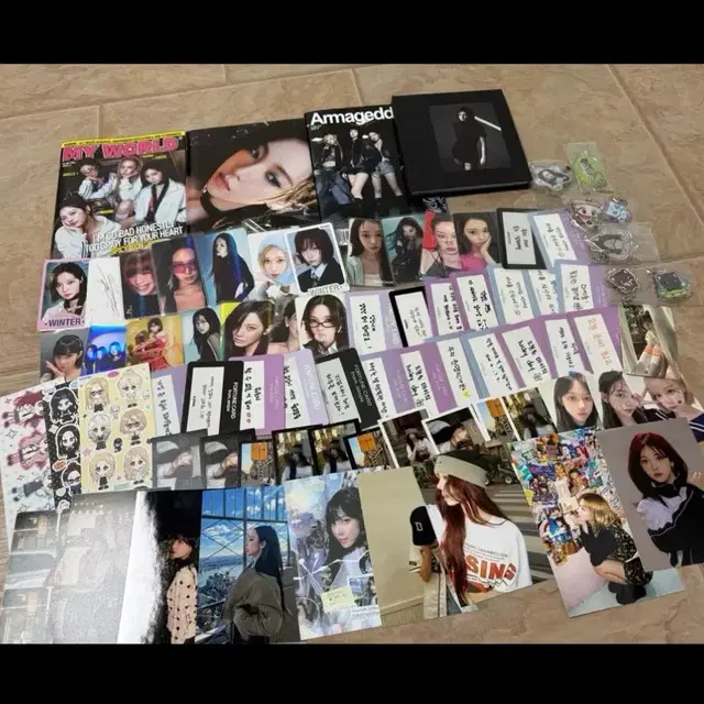 일괄] 에스파 굿즈 포카 앨범 포춘 비공굿 생카 키링 시퀀스