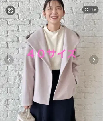 couture brooch 컷 멜톤 후드 아우터