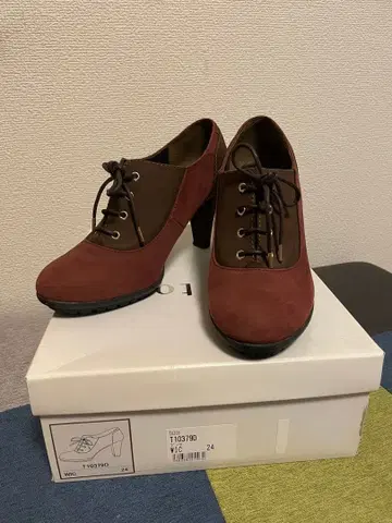 레이스업 부티 24cm 적갈색