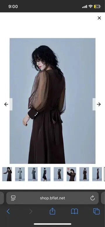 크로스 디자인 블라우스 세트 드레스