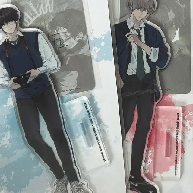 일괄) 클라우드 김파스 백현운 연하늘 아크릴 스탠드 / 키링 및 파우치