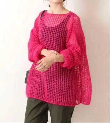 [ Uhr/우아 ] 모헤어 MIX 풀오버 루즈 니트