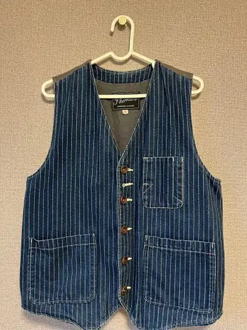 Pherrow's 워바시 스트라이프 베스트 사이즈 40