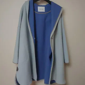 Lallia M 후드 부착 판초 케이프 코트